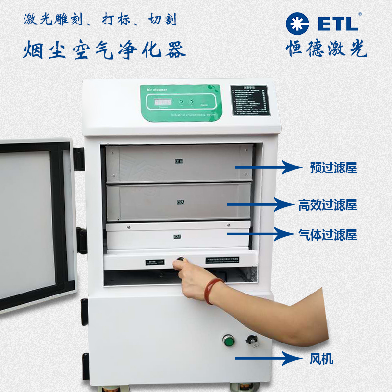 激光烟尘空气净化器激光切割机空气净化器激光雕刻打标机空气净化器组成配件